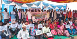 AIPF and Jharkhand Navnirman Dal protest during assembly march in Ranchi demanding refund of money from non banking companies