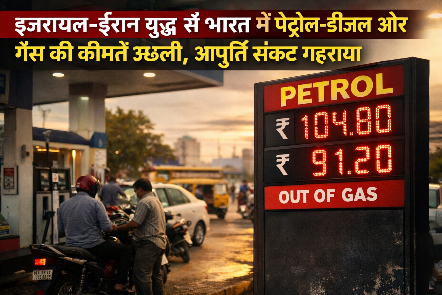 भारत में पेट्रोल पंप, तेल और गैस की कीमतों पर युद्ध का असर