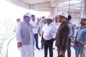  अयोध्या में निर्माणाधीन नगर निगम का आधुनिक भवन