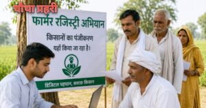 फार्मर रजिस्ट्री अभियान की शुरुआत का प्रतीकात्मक दृश्य