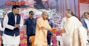 लखनऊ में नगर निगम परियोजनाओं के लोकार्पण कार्यक्रम को संबोधित करते मुख्यमंत्री योगी आदित्यनाथ