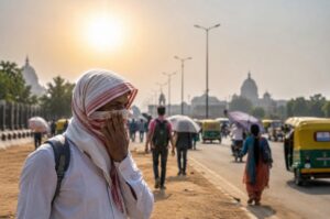 भीषण गर्मी और लू को लेकर अधिकारियों के साथ समीक्षा करते मुख्यमंत्री योगी आदित्यनाथ