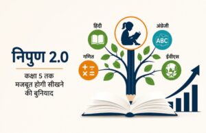 सरकारी प्राथमिक विद्यालय में पढ़ाई के प्रतीकात्मक दृश्य 