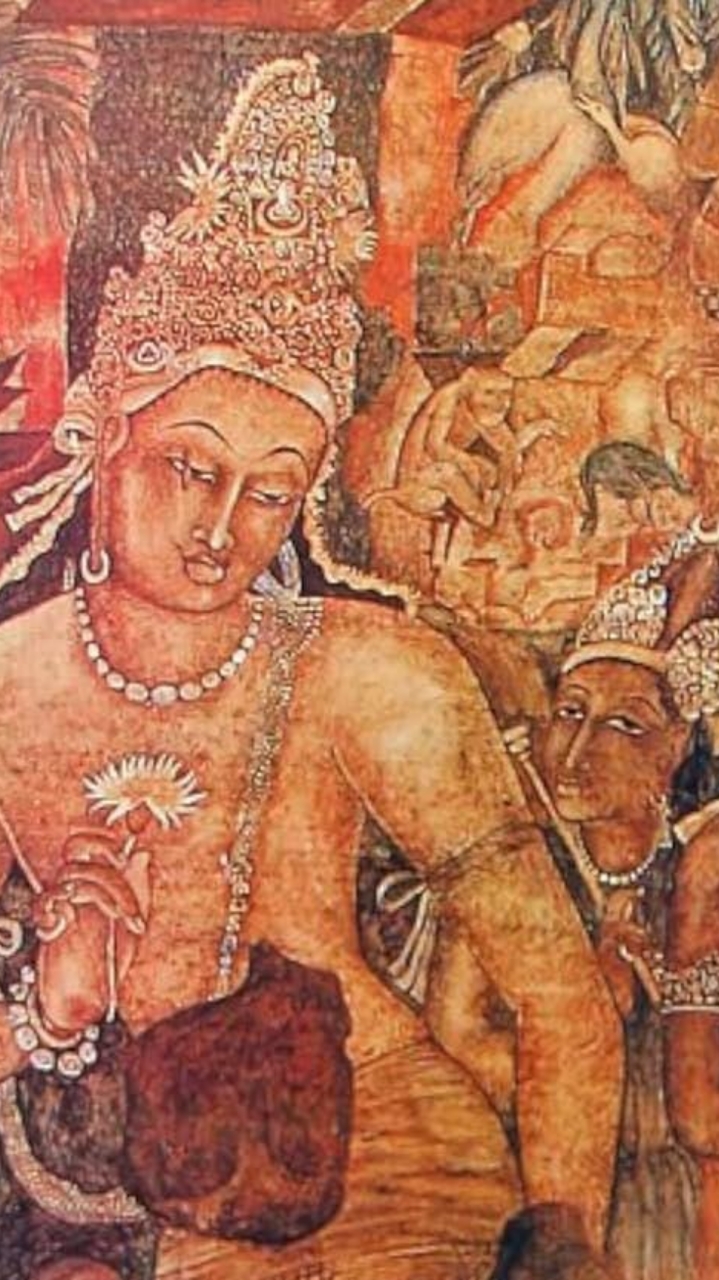 भारतीय कला और संस्कृति की कलाकृति का प्रतीकात्मक दृश्य